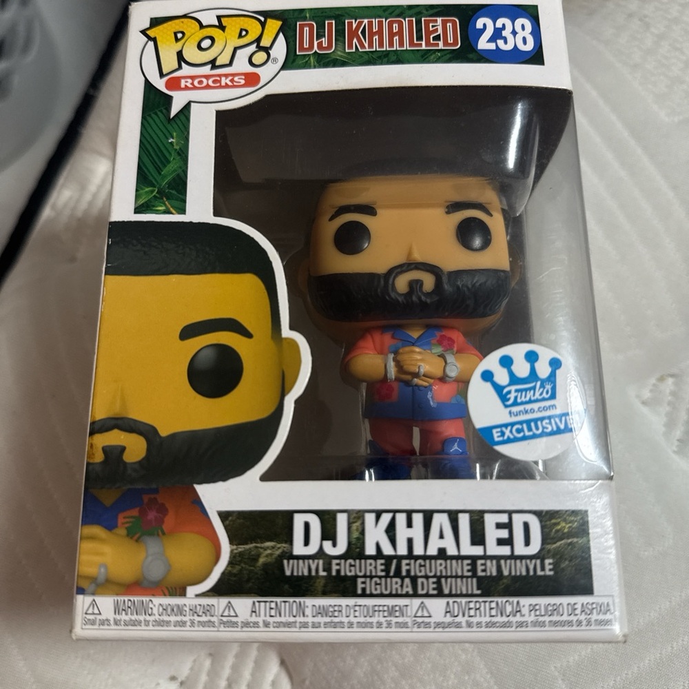Funko Pop DJ Khaled Exclusive Vinyl Figure - Blue and Red